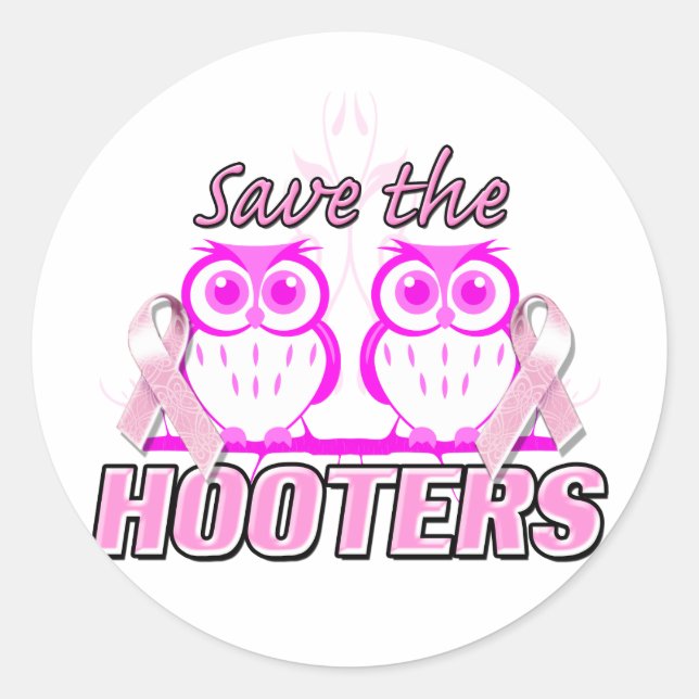 Save The Hooters.png Classic Round Sticker (Front)