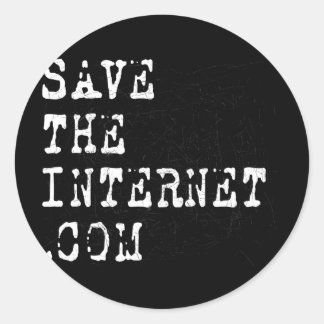 Save the Internet Classic Round Sticker