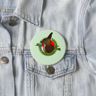 Save the Javan Hawk-Eagle 7.5 Cm Round Badge