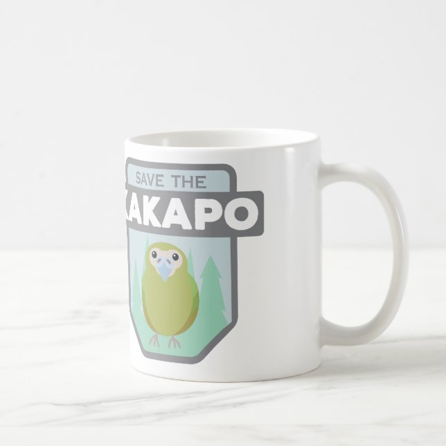 Save the Kakapo Coffee Mug (Right)