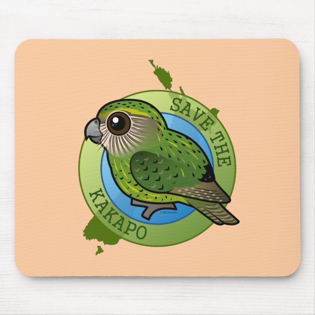 Save the Kakapo Mouse Mat (Front)