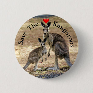 Save the Kangaroos Button