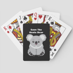 Save The Koala Bear Playing Cards