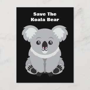 Save The Koala Bear Postcard