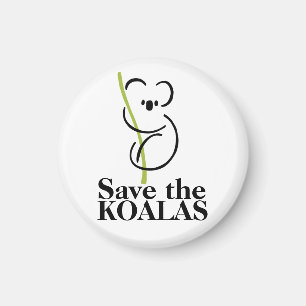 Save the Koalas Magnet
