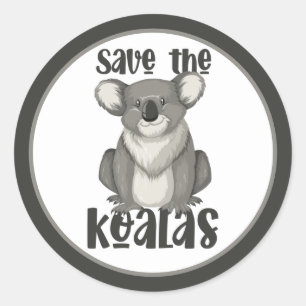 Save the Koalas Sticker
