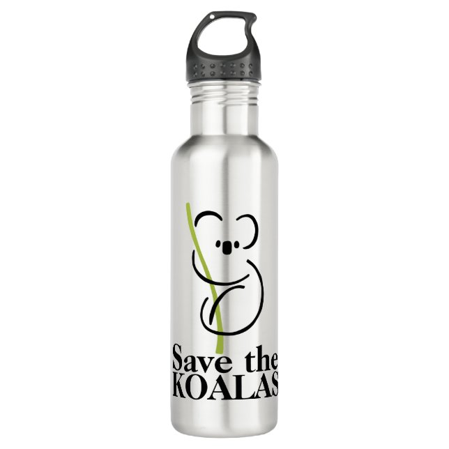 Save the Koalas Water Bottles (Front)