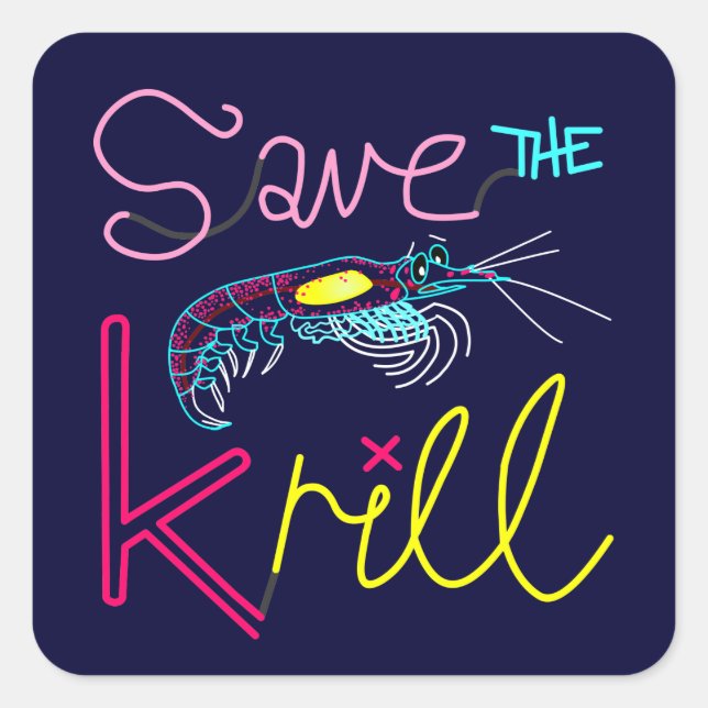 Save the Krill Sticker (Front)