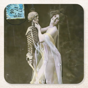 Save the Last Dance for Me Square Paper Coaster