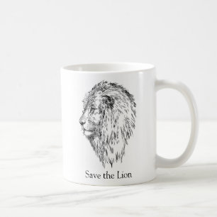 Save the Lion Coffee Mug
