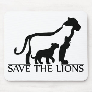 Save the Lions Mouse Mat