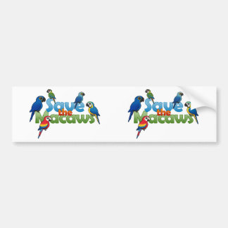 Save the Macaws Bumper Sticker
