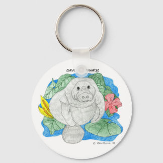 Save The Manatee Key Ring