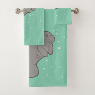 Save the Manatees! Bath Towel Set