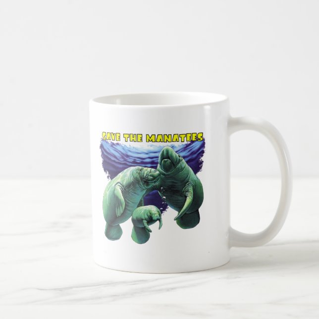 Save the Manatees Coffee Mug (Right)