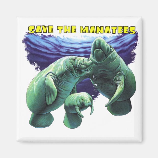 Save the Manatees Magnet (Front)