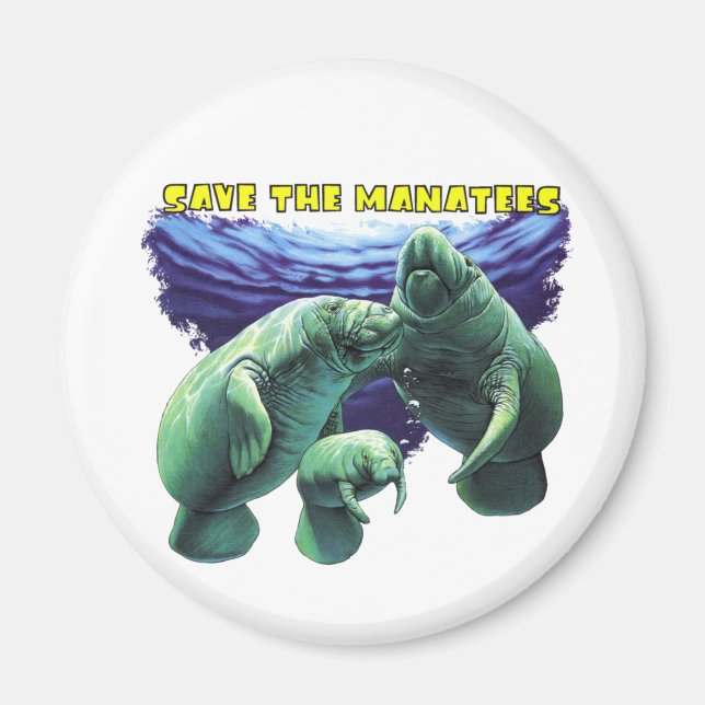 Save the Manatees Magnet (Front)
