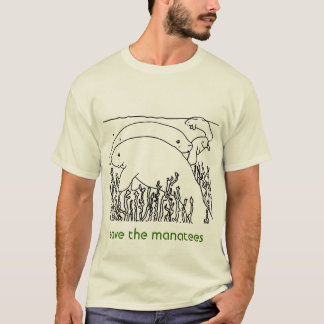 save the manatees mens T-Shirt