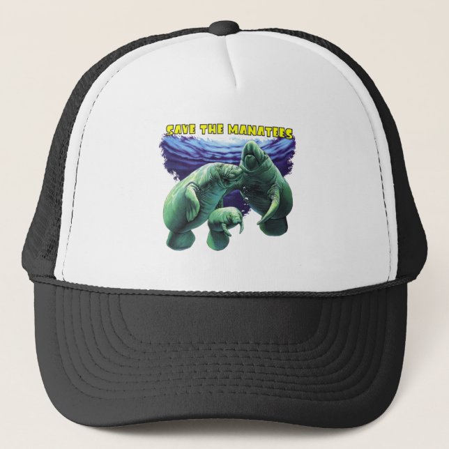 Save the Manatees Trucker Hat (Front)