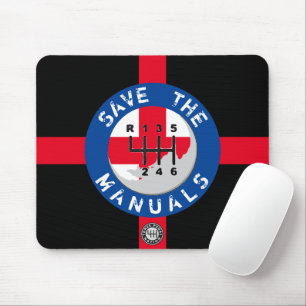 SAVE THE MANUALS MOUSE MAT