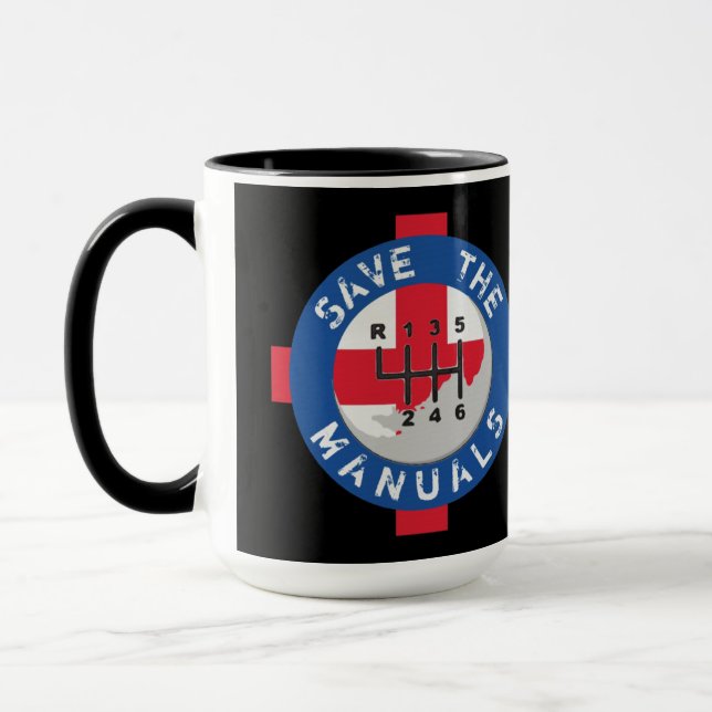 SAVE THE MANUALS MUG (Left)