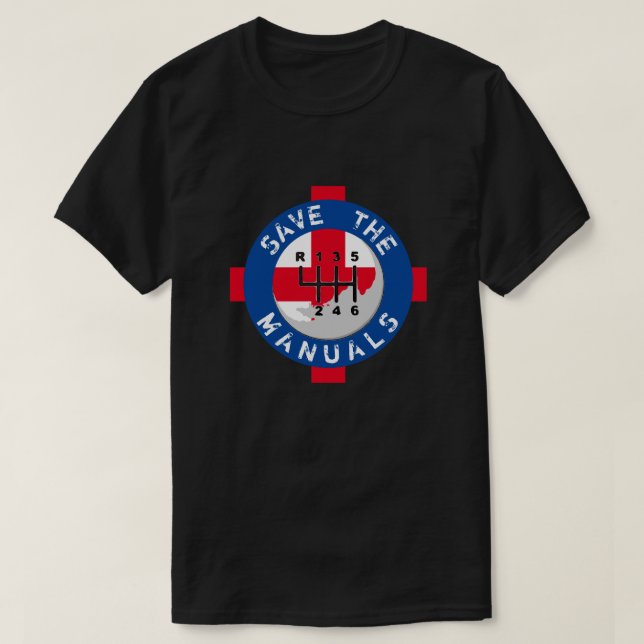 SAVE THE MANUALS T-Shirt (Design Front)