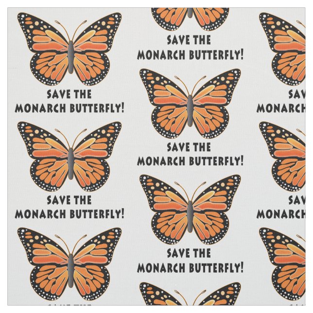Save the Monarch Butterfly Fabric (Swatch)