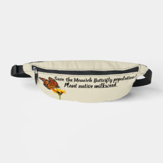 Save the Monarch butterfly population Bum Bags