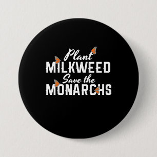 Save The Monarchs Butterfly 7.5 Cm Round Badge