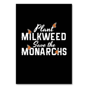 Save The Monarchs Butterfly Table Number