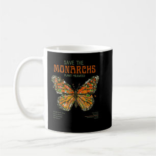 Save The Monarchs Plant More Milkweed Flower Butte Coffee Mug