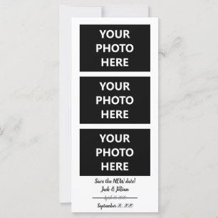 Save the NEW Date   Change the Date   3 Photos Card