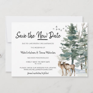 Save the New Date Forest Woodland Pine