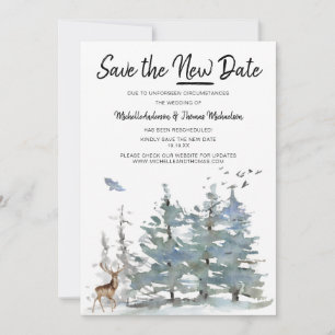 Save the New Date Forest Woodland Save The Date