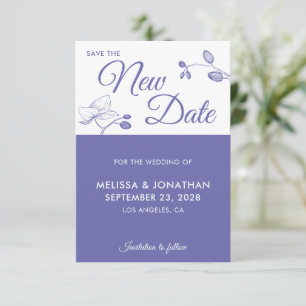 Save The New Date wedding postponement floral