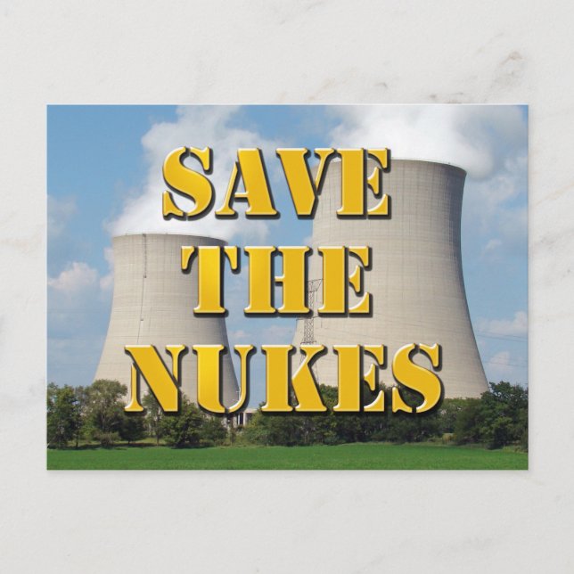 Save The Nukes Postcard (Front)