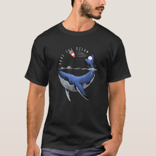 Save the Ocean Conservation Save our Oceans Blue W T-Shirt