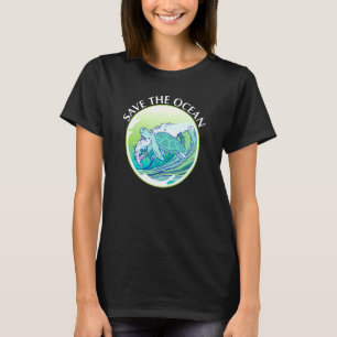Save The Ocean Marine Biology Biologist Sea Turtle T-Shirt