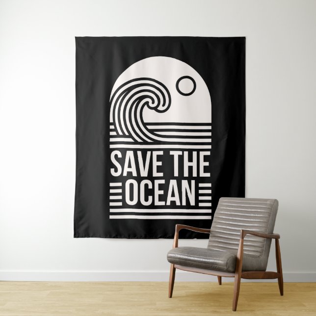 Save the ocean protection conservation volunteer tapestry (In Situ)