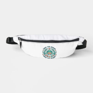 Save the Ocean Sea Turtle Vintage Engraving Shirt_ Bum Bags