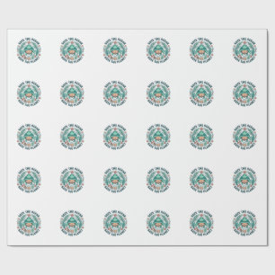 Save the Ocean Sea Turtle Vintage Engraving Shirt_ Wrapping Paper