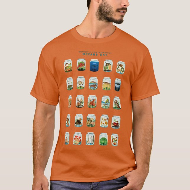 Save the Oceans into a Bottle T-Shirt (Front)
