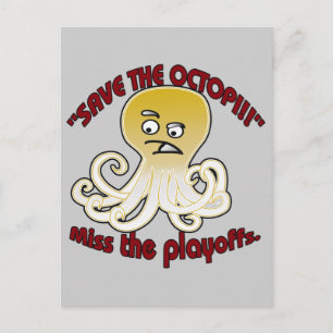 Save The Octopi Postcard