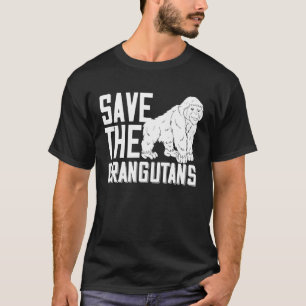 Save the Orangutans   Baby Monkey Island T-Shirt