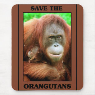 Save the Orangutans Mouse Mat