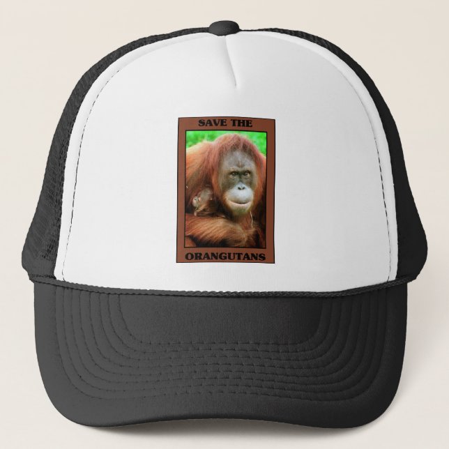 Save the Orangutans Trucker Hat (Front)