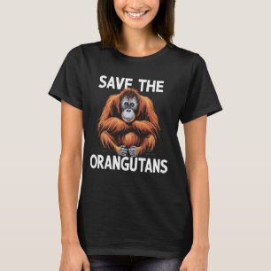 Save the Orangutans Wildlife Conservation Primate T-Shirt