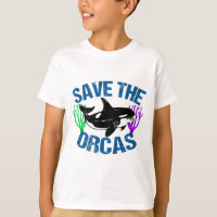 Save the Orcas Cute Ocean Animal Kids