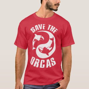 Save the Orcas Orca killer Whale Sea Panda Dive de T-Shirt