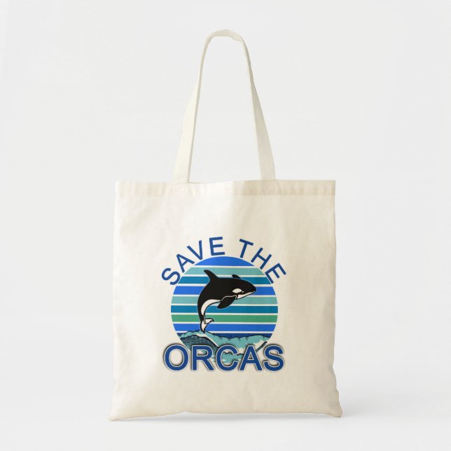 SAVE THE ORCAS TOTE BAG (Front)